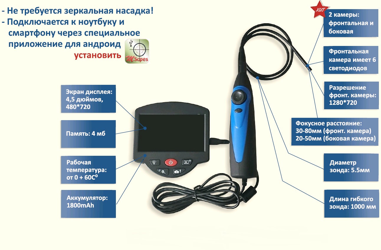 Видеоэндоскоп TVE-500 