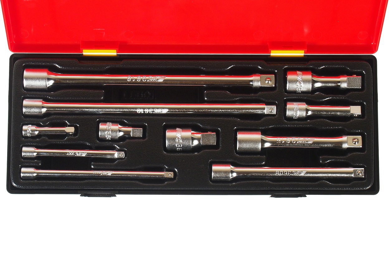Набор удлинителей 1/4" & 3/8" & 1/2" (в кейсе) 11шт JTC-K1111 